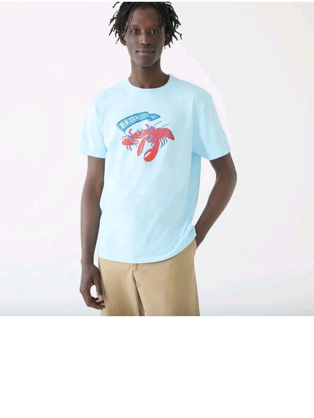 J.CREW Brooklyn NY Crabby Shack  graphic t-shirt Made In The USA MED BNWT
